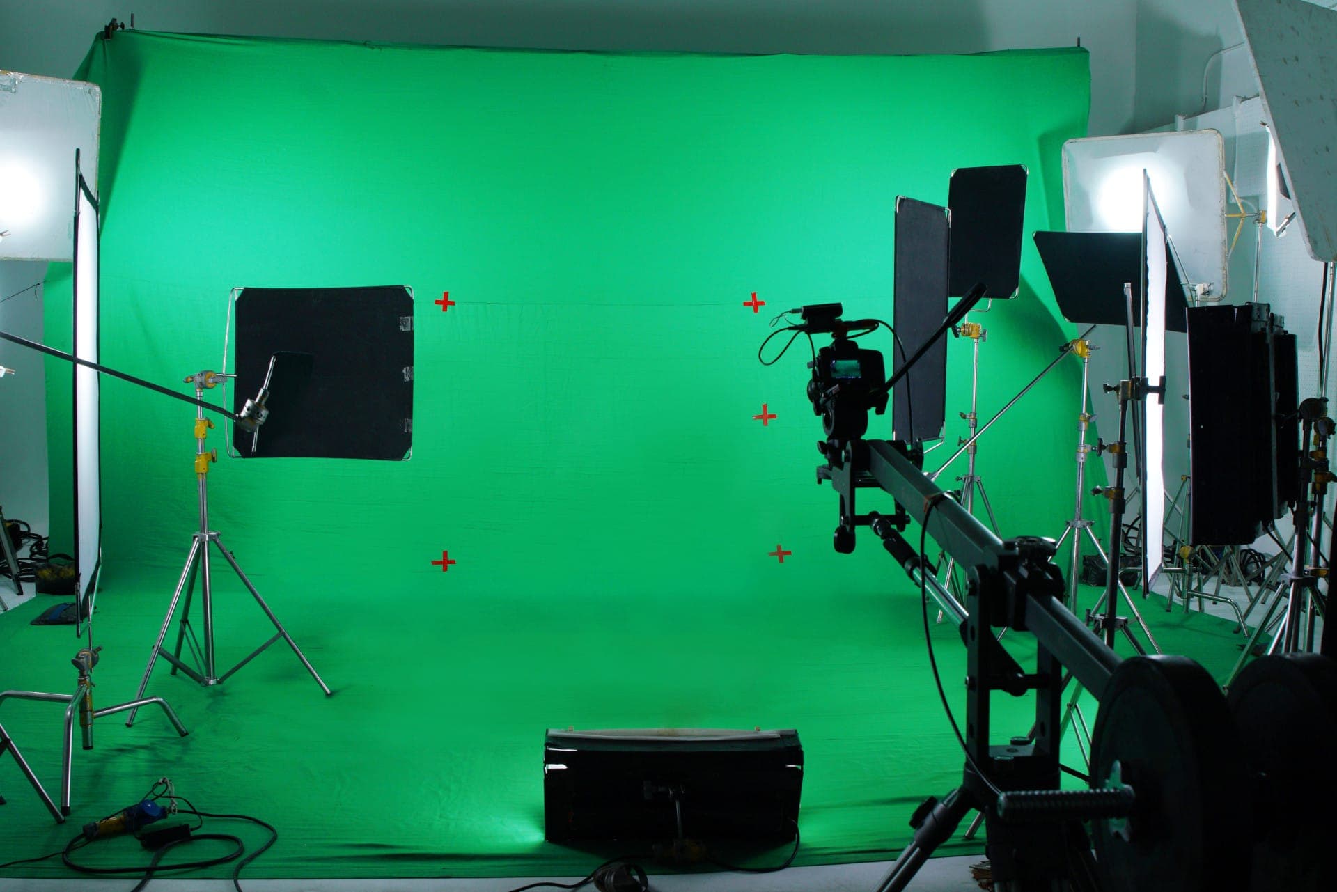 Illuminated studio lighting equipment