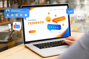 Google review management dashboard displaying customer feedback analytics for creative marketing agency workflow optimization