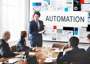 Marketing agency team implementing automated upselling strategies and cross-selling techniques to boost revenue and maximize client relationships